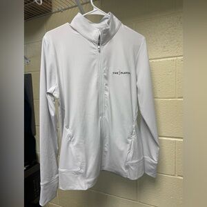 The Players Tournament Women’s Full Zip White Jacket Top